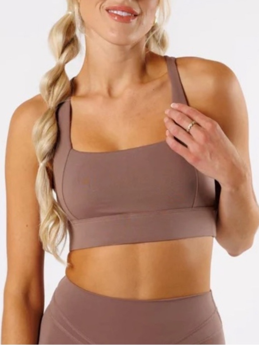 Paragon Fitwear Reluna Refined Square Bra Mushroom